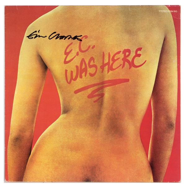 Eric Clapton Vintage Full Signature Signed "E.C. Was Here" Album