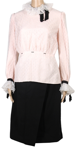 Lady Gaga "House of Gucci- Patrizia Reggiani" Production Worn Blouse and Skirt