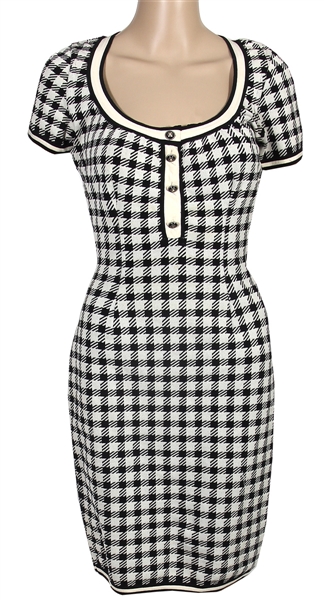 Lady Gaga "House of Gucci- Patrizia Reggiani" Production Worn Alaia Herringbone Dress