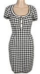 Lady Gaga "House of Gucci- Patrizia Reggiani" Production Worn Alaia Herringbone Dress
