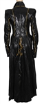 Janet Jackson Doesn't Really Matter Music Video Worn Black Faux Snakeskin Long Jacket with Microphone Equipment