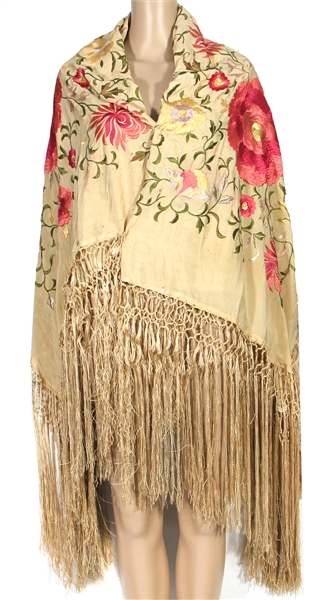 Stevie Nicks Owned & Worn Elaborate Fringed Shawl