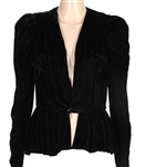 Stevie Nicks Owned & Worn Black Velvet Short Jacket