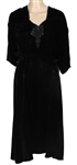 Stevie Nicks Owned & Worn Black Velvet Dress