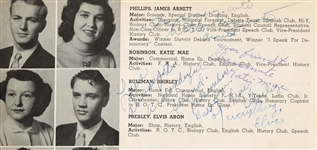 Elvis Presley Amazing Signed With Inscription 1953 High School Yearbook From Senior Year (Ex-Classmate, JSA & REAL)