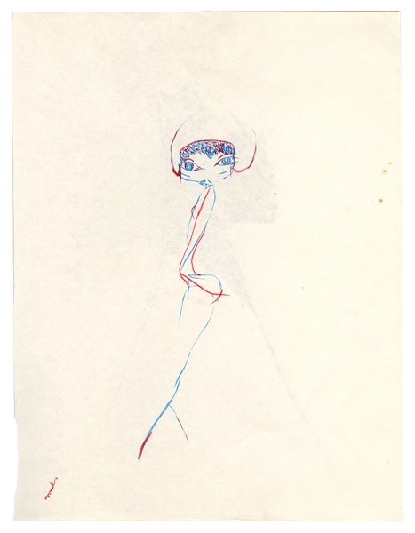 Miles Davis Original “Betty Davis Eyes” Signed Artwork