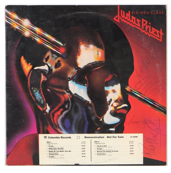 Judas Priest Signed "Stained Class" Album