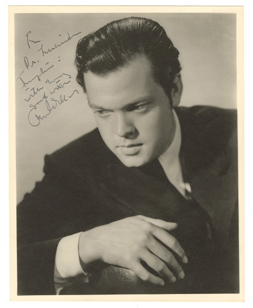 Orson Welles Signed & Inscribed Original Publicity Photograph
