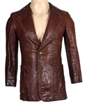 The Who Keith Moon Owned & Worn Vintage Brown Leather Jacket