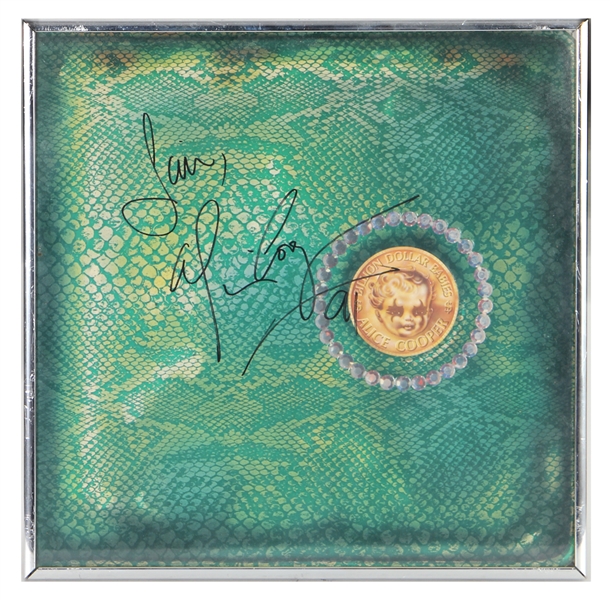 Alice Cooper Signed & Inscribed "Million Dollar Babies" Album