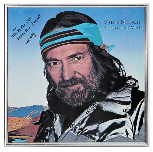 Willie Nelson Signed & Inscribed "Always on My Mind" Album