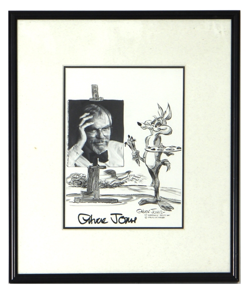 Chuck Jones Signed Wile E. Coyote Print