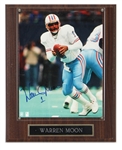 Warren Moon Signed Photograph Plaque