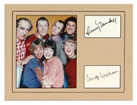 Laverne & Shirley Display Signed by Penny Marshall and Cindy Williams