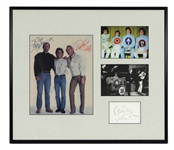 The Who Band Signed Display with Keith Moon