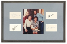 "All in the Family" Cast Signed Display