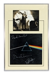 Pink Floyd Band Signed "Dark Side of the Moon" Album Display (Floyd Authentic)