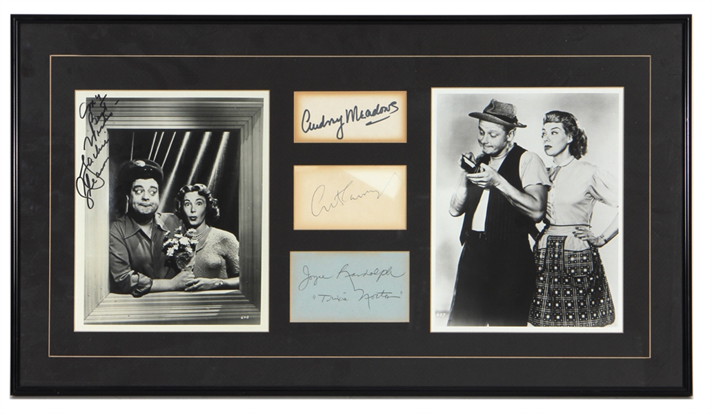The Honeymooners Cast Signed Display