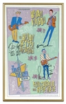 Brian Wilson, Brian Setzer & Elvis Costello Signed 1999 Concert Poster