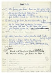 Genesis Phil Collins 1981 “Another Record” Handwritten Lyrics