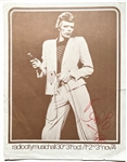 David Bowie Vintage Signed Program Photograph Page (David Bowie Autographs)
