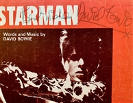 David Bowie Vintage Signed “Starman” Song Sheet (David Bowie Autographs)