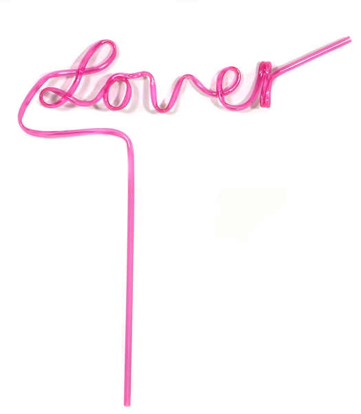 Taylor Swift Rare Official "Lover" Album Promotional Pink Straw