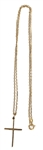 Elvis Presley Owned & Worn Gold Cross
