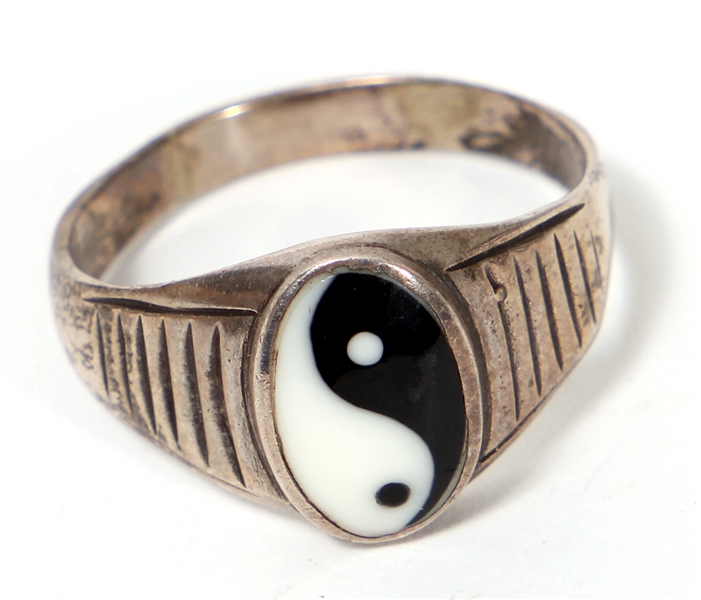 Jimi Hendrix Owned & Worn Yin/Yang Ring