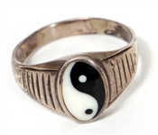 Jimi Hendrix Owned & Worn Yin/Yang Ring