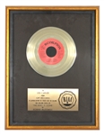 Ronnie McDowell "The King Is Gone" Original RIAA Gold Record Award