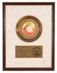 The Beatles "All You Need Is Love" Original RIAA White Matte Gold Record Award Presented to The Beatles