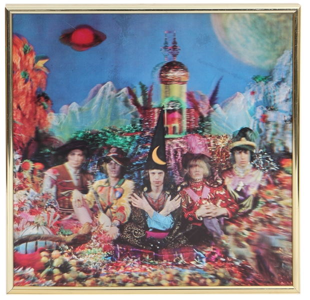 Rolling Stones "Their Satanic Majesties" Promotional Oversized 3-D Lenticular Album Cover Display