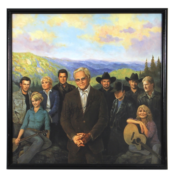 George Jones Signed Art Print