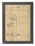 19th Century Mechanical Patent Drawing (1815)
