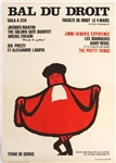 Jimi Hendrix Extremely Rare Concert Poster From The Assas Law University of Paris on March 4th, 1967