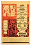 Ray Charles Louis Armstrong 1960s Summer Festival of Stars Original Poster