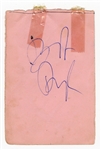 Bob Dylan and Roy Orbison Signed Autograph Book Page (Back to Back)