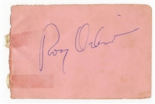Bob Dylan and Roy Orbison Signed Autograph Book Page (Back to Back)