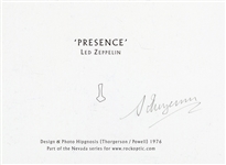 Led Zeppelin Original Presence Album Cover Print Signed by Hipgnosis Co-Founder Storm Thorgerson
