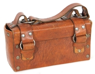 Jimi Hendrix Owned & Used Brown Leather Handled Bag