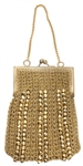 Janis Joplin Owned & Used Elaborate Gold Beaded Purse