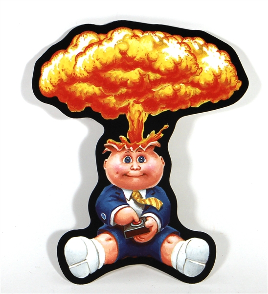 Garbage Pail Kids Original "Adam Atom Bomb" 5.5 x 7 Metal Display