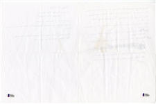 Drake Signed Handwritten Working Lyrics (Beckett)
