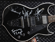 KISS Paul Stanley Custom Silvertone Sovereign PSSN1 Model Guitar Signed by Band