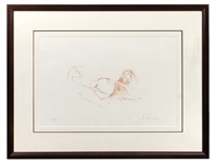 John Lennon Signed "Untitled" Original Limited Edition Lithograph