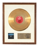 The Doors "The Soft Parade" Original RIAA White Matte LP Album Award
