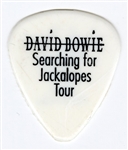 David Bowie Wham Bam Thank You Ma'am! Lyrics Signed & Inscribed Takamine Guitar with Stage Used Pick (REAL)