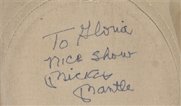 Mickey Mantle Owned and Worn Signed & Inscribed Hat (JSA & Mickey Mantle Museum)
