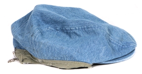 John Lennon Owned & Worn Blue Denim Newsboy Cap